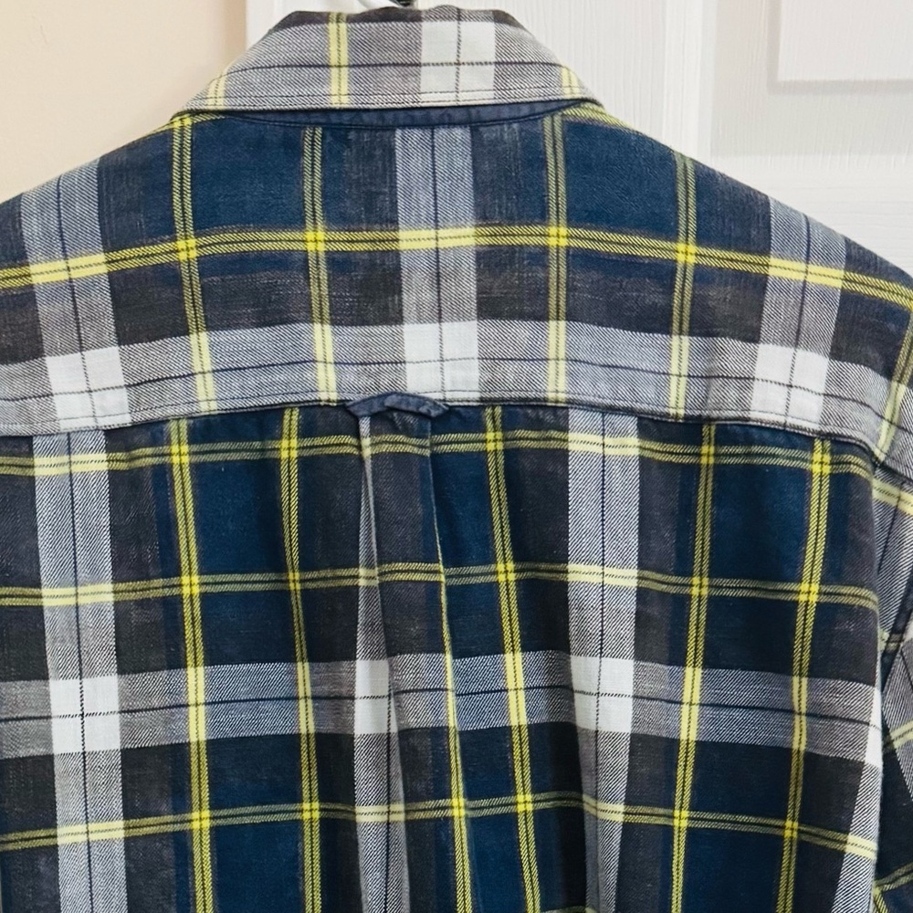 32 Bar Blues Multicolored 100% Cotton Men’s XXL Long Sleeve Button Up Shirt - Picture 6 of 7